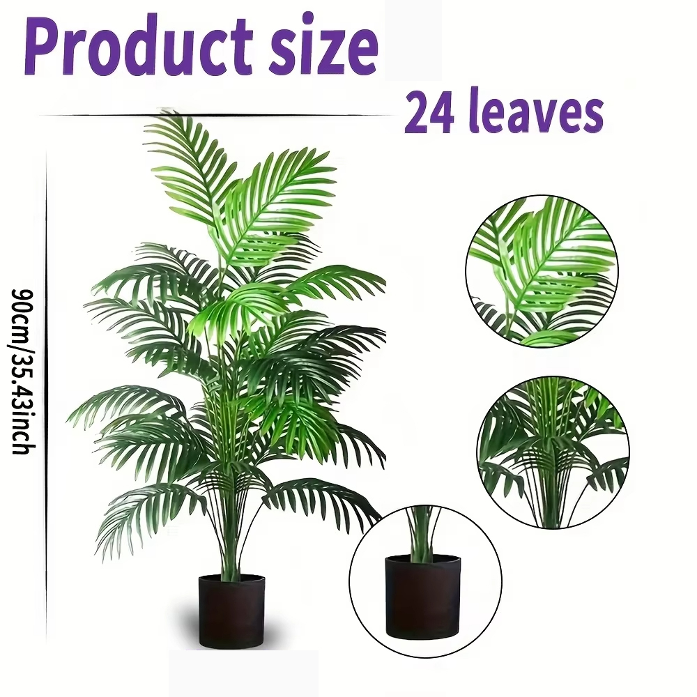 24 feuilles Areca palmier plan - Dracaena Marginata avis et prix