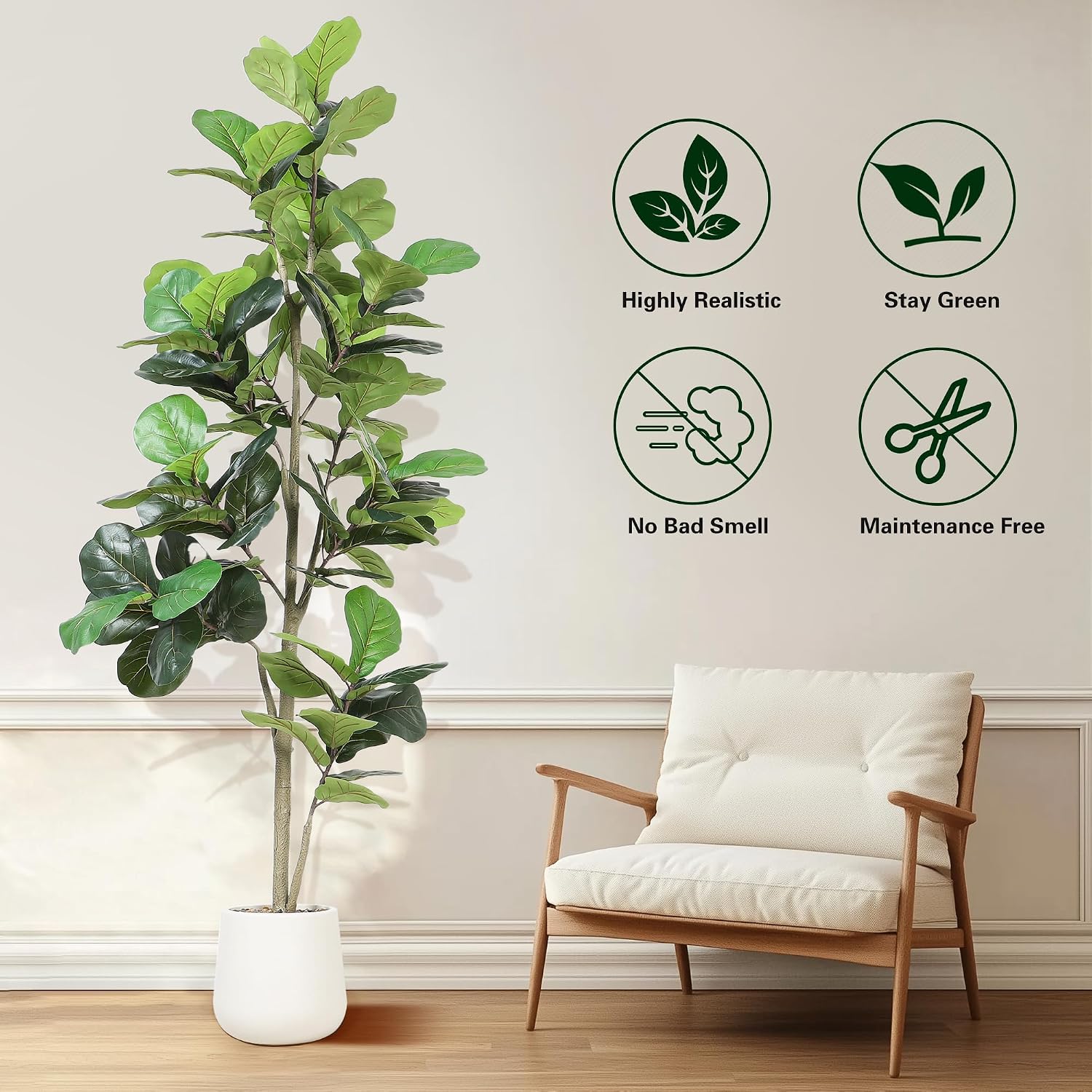 Arbre artificiel Ficus Lyrata  - Ficus Lyrata Tree avis et prix