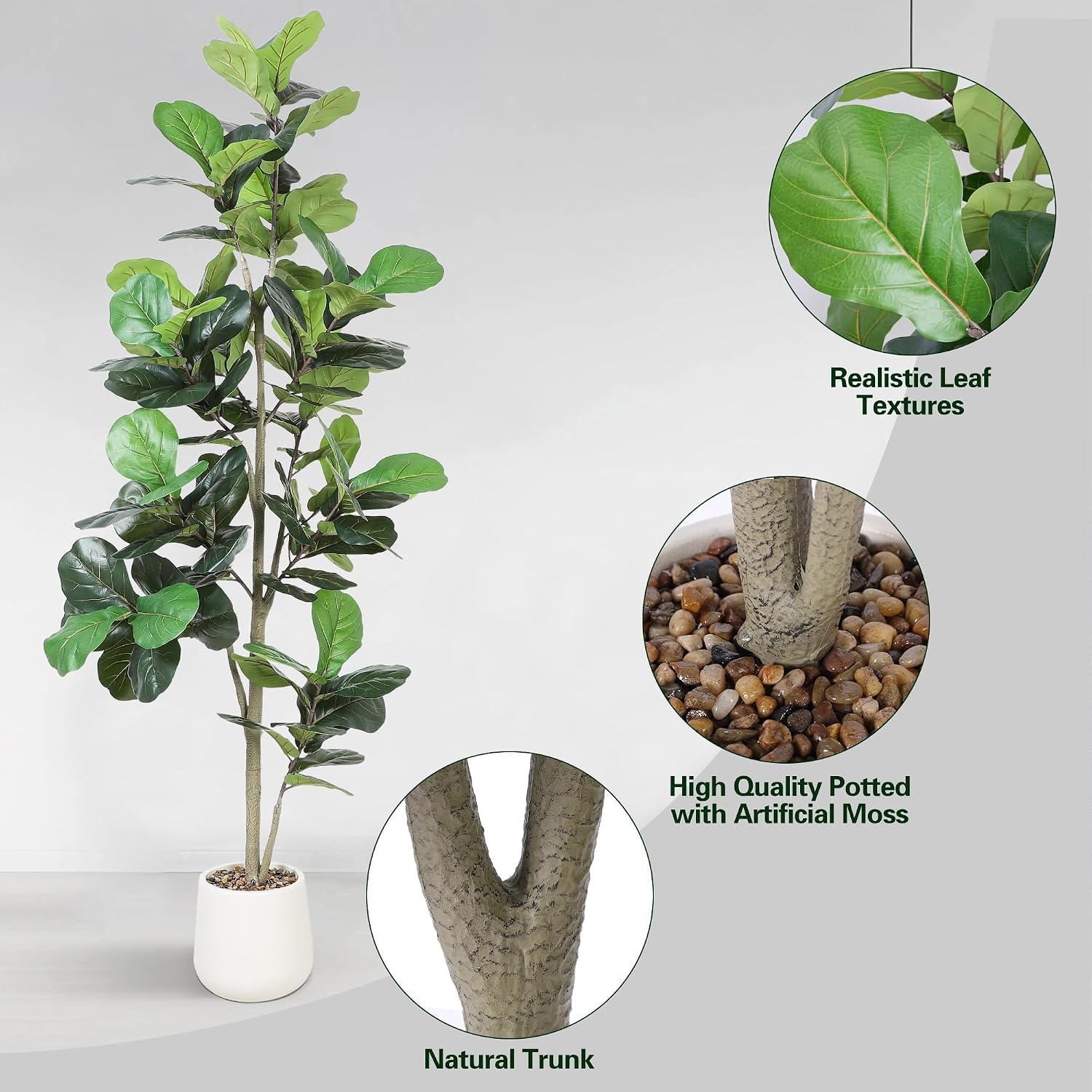 Arbre artificiel Ficus Lyrata  - Ficus Lyrata Tree avis et prix