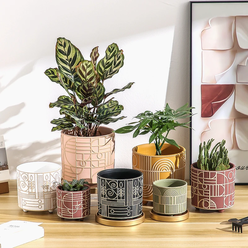 Pot de fleur cylindrique en cé - Aloe Vera Pot avis et prix